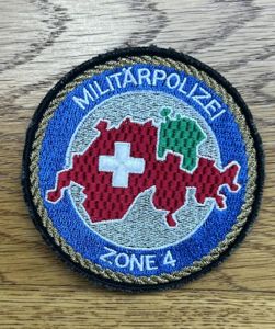 Switzerland Military Police Militarpolizei Zone 4 Colour