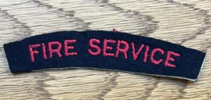 British Fire Service Shoulder Title