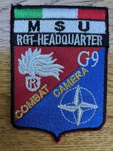 Italy MSU Multi Service Unit Regiment HQ G9 Combat Camera …