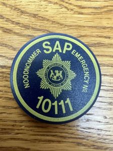 South Africa Police Emergency Phone No Fridge Magnet