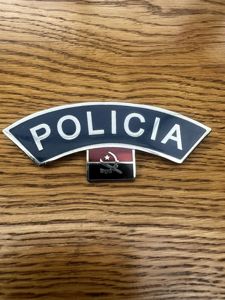 Angola Policia Metal Shoulder Title