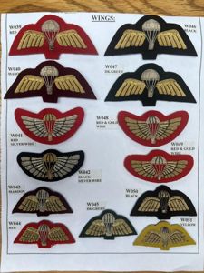 British Dress Wings X 13 From Sample Catalogue