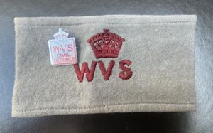 WW2 Home Front WVS Armband & Badge