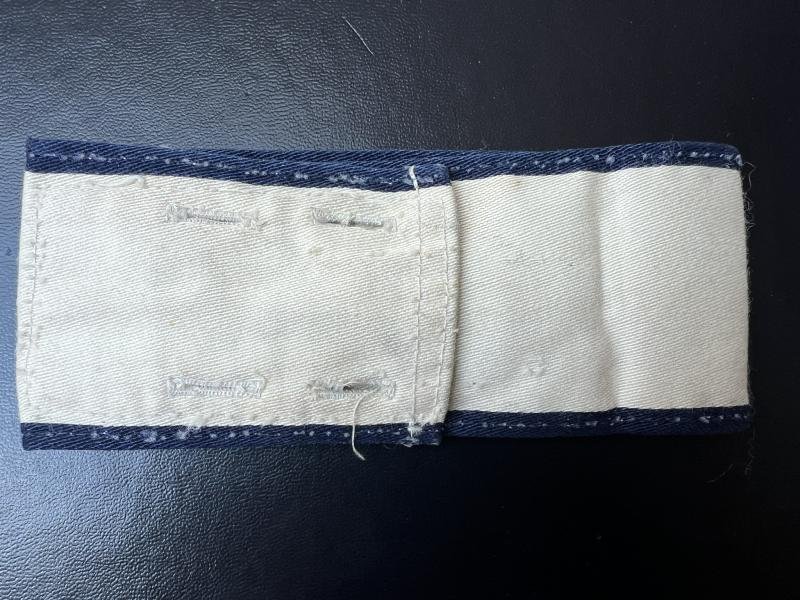 WW2 British Royal Navy Printed Petty Officer Armband — image 2
