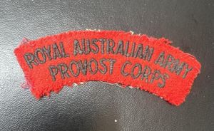 Royal Australian Provost Corps Shoulder Title