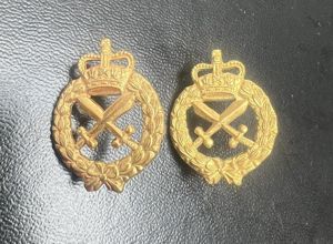 Australian Army Provost Corps Pair Collar Badges 1953/1960