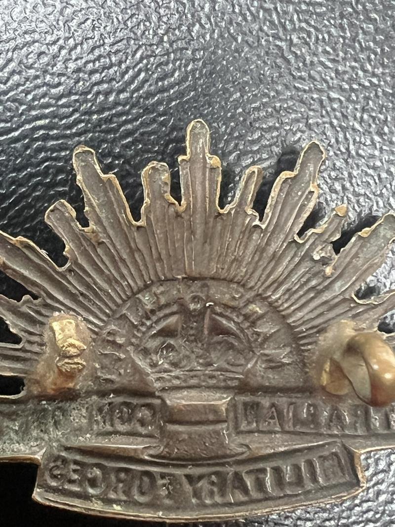 Australian Commonwealth Military Forces Collar Badge — image 3