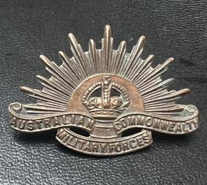 Australian Commonwealth Military Forces Collar Badge