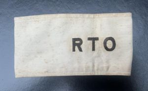WW2 RTO Railway Transport Officer Armband