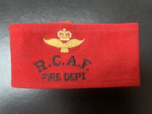 Royal Canadian Air Force Fire Department Armband 1950s