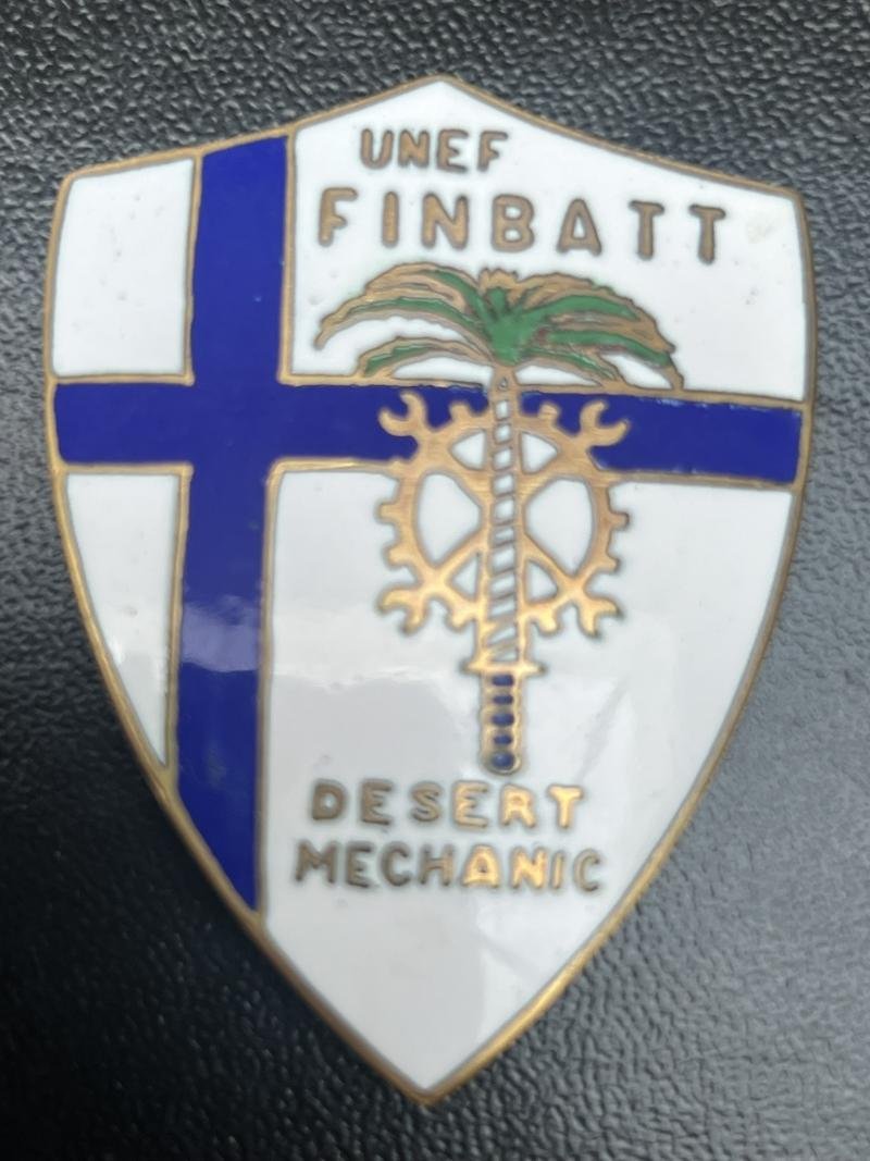 United Nations Emergency Force FINBATT DESERT MECHANIC Fob