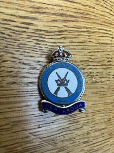 RAF Regiment Solid Silver Sweetheart Brooch