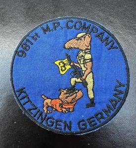 US 981st MP Company Kitzingen Germany