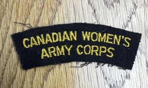 Canadian Women's Army Corps Shoulder Title