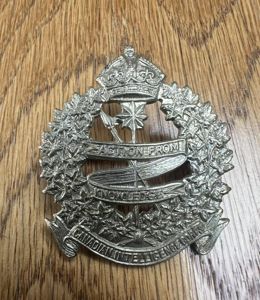 Canadian Intelligence Corps Cap Badge KC WM