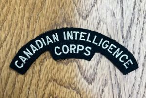 Canadian Intelligence Corps Shoulder Title