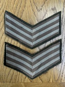 Canadian Army Original Sergeants Rank Stripes Pairs