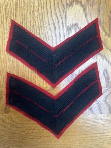 Canadian Rifles Corporal Stripes Pair Original