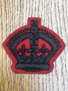 Canadian Rifles Warrant Officers Kings Crown Large