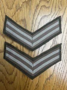 Canadian Army Original Corporal Rank Stripes Pairs
