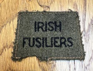 Canadian Irish Fusiliers Slip on Title WW2