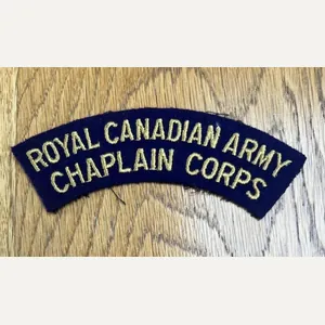 Canadian Army Chaplin's Corps Shoulder Title 1948-