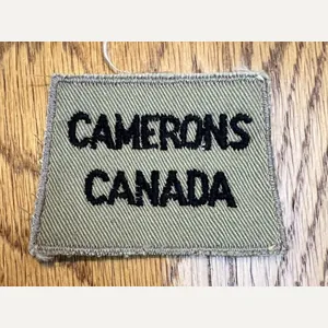 Canadian Camerons Canada Slip on Title WW2