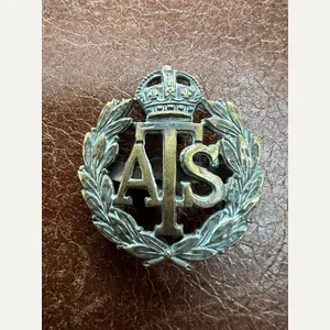 Auxiliary Territorial Service ATS Officers Bronze Cap Badge