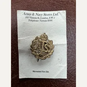 Auxiliary Territorial Service ATS Gilt Sweetheart Broach
