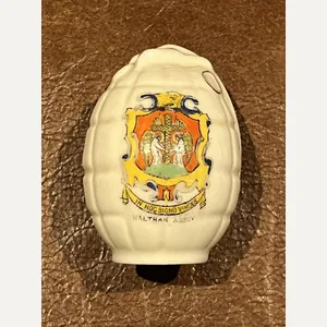 Waltham Abbey Crested China Hand Grenade