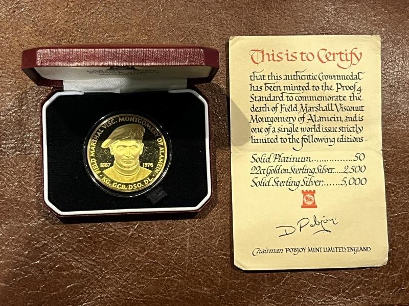 Field Marshall Viscount Montgomery of Alamein Crown Medal — image 2