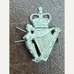 Royal Irish Regiment Silver Plated Cap Badge