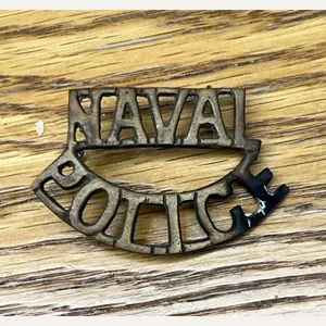 Pakistan Naval Police Old Brass Shoulder title