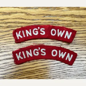 Kings Own Shoulder Titles Matched Pair