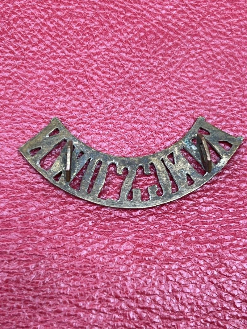 Kings Own Brass Shoulder Title — image 2
