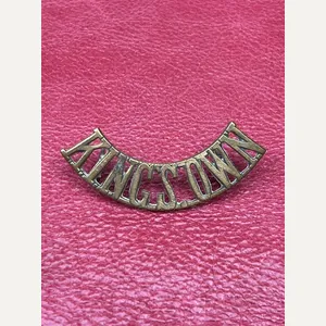 Kings Own Brass Shoulder Title