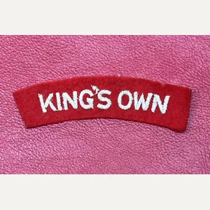 Kings Own Shoulder Title Paste Back