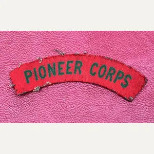 Pioneer Corps Printed Shoulder Title