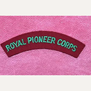 Royal Pioneer Corps Shoulder Title