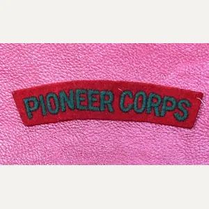 Pioneer Corps Paste Back Shoulder Title