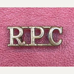 Royal Pioneer Corps Brass Shoulder Title RPC
