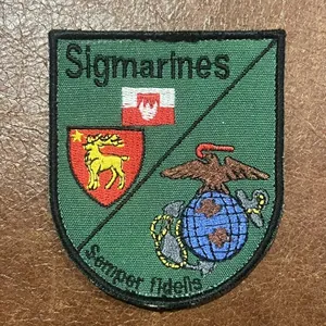 German USA Poland Afghanistan Patch US Marines