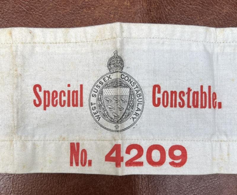 British West Sussex Constabulary Special Constable Armband — image 2