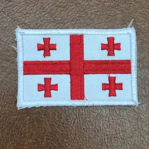 Georgia National Flag Patch Worn on Uniform