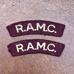 Royal Army Medical Corps Shoulder Titles RAMC WW2