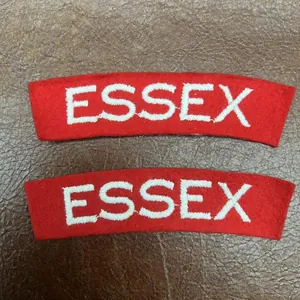 Essex Regiment Shoulder Titles WW2 Paste Backs