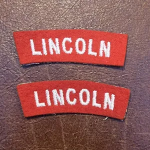 Lincoln Regiment Shoulder Title