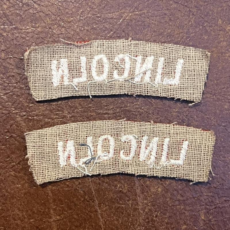 Lincoln Regiment Shoulder Titles — image 2