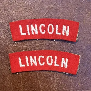 Lincoln Regiment Shoulder Titles