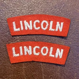Lincoln Regiment Shoulder Titles